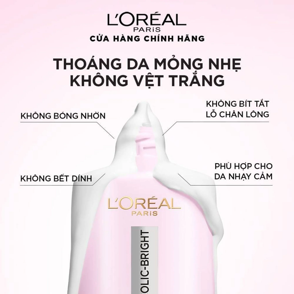 Sữa Chống Nắng L’Oreal Bảo Vệ Phổ Rộng Sáng Da Mờ Thâm 50ml Glycolic Bright Anti-Dark Spot UV Fluid SPF 50+ PA++++
