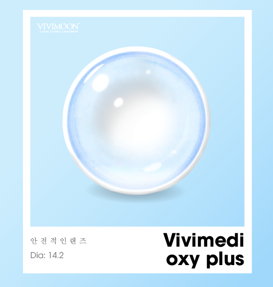 1 bên Lens trong suốt cho mắt thở Vivimoon 3 tháng - Vivimedi oxy 3 Months