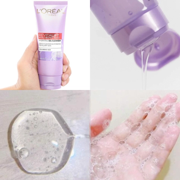 Sữa Rửa Mặt L'Oreal Cấp Ẩm Và Căng Mịn Da 100ml Revitalift Hyaluronic Acid Hydrating Gel-Cleanser