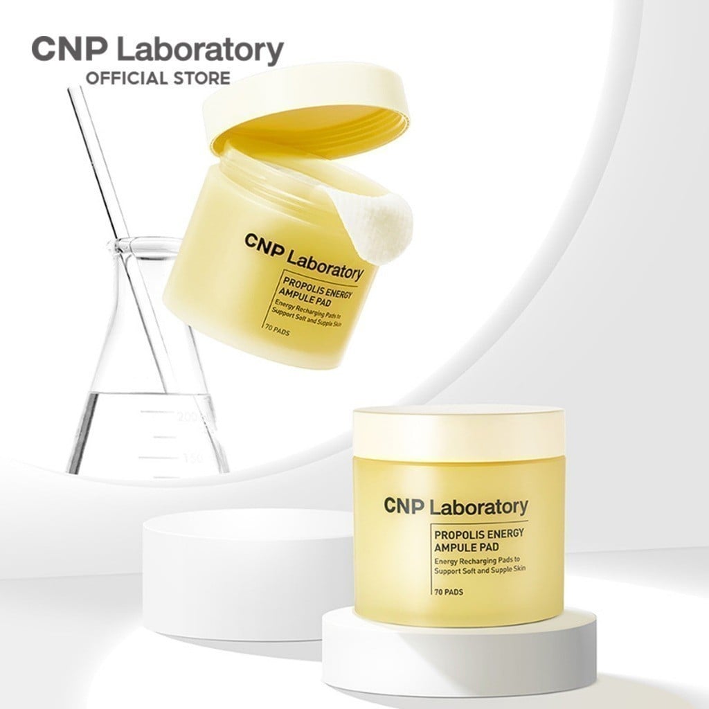 Bông Dưỡng Da CNP Propolis Energy Ampule Pad 160mL (70 Pads) TẶNG KÈM 30 Pads