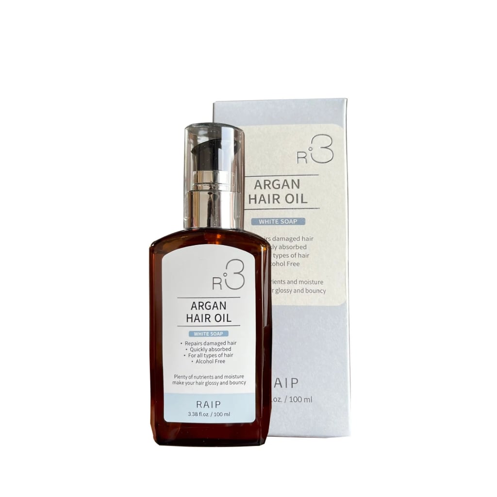 Dầu Dưỡng Tóc Raip R3 Argan Hair Oil  White Soap: mùi thanh mát, nhẹ nhàng 100ml