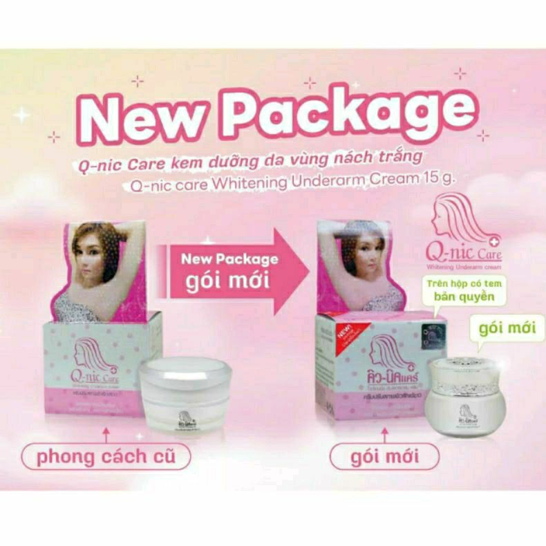 Kem Giảm Thâm Nách Q-Nic Care Whitening Underarm Cream 15g