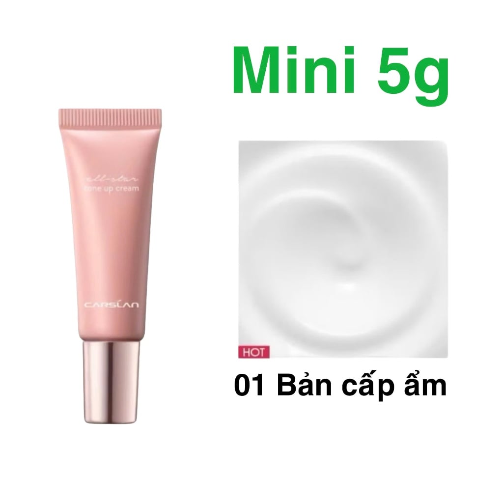 Kem Nâng Tông Da Carslan All-Star Tone Up Cream Nâng Tông Và Giúp Da Che Khuyết Điểm 5ml
