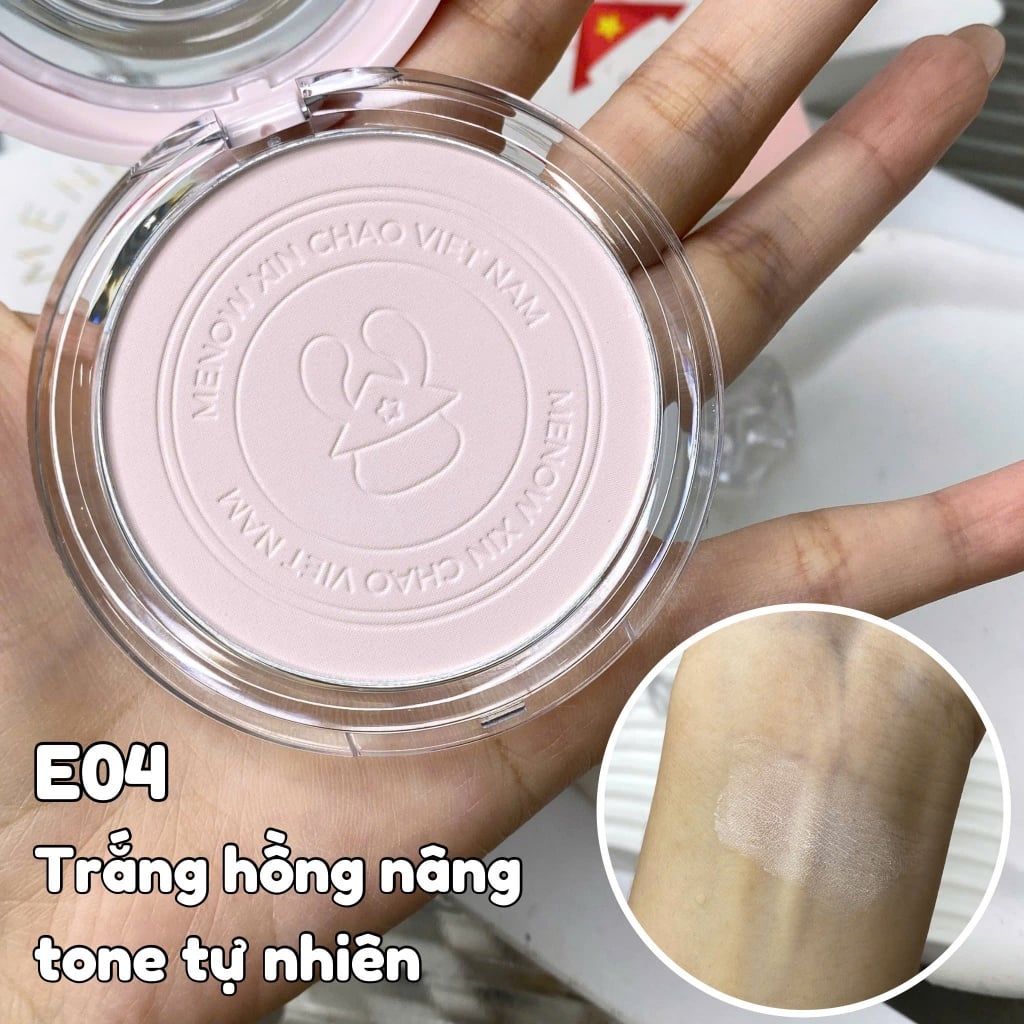Phấn Phủ Menow Dạng Nén Rabbit  8.5g Rabbit Compact Powder