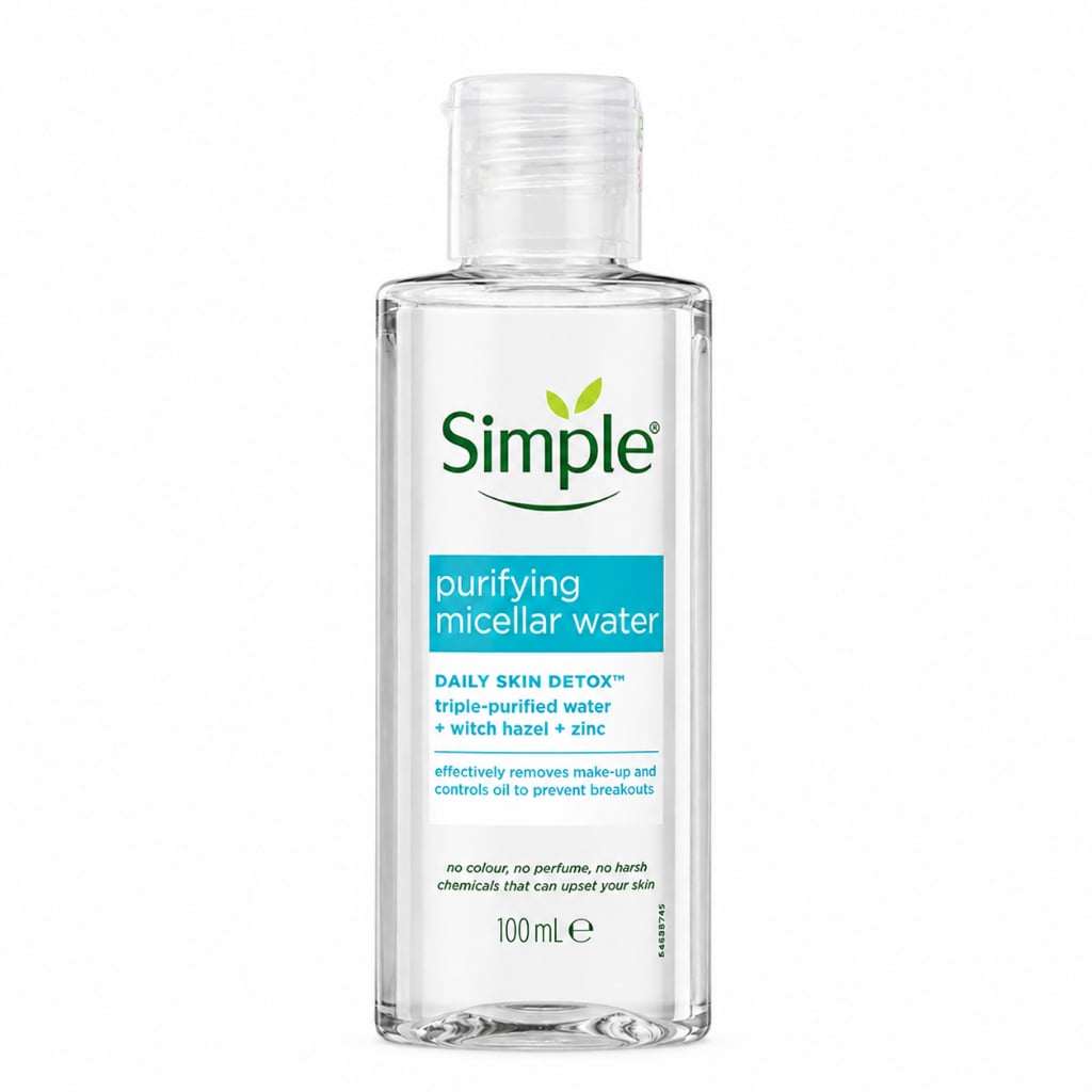 Minisize 100ml - Nước tẩy trang da dầu mụn Simple Purifying Micellar