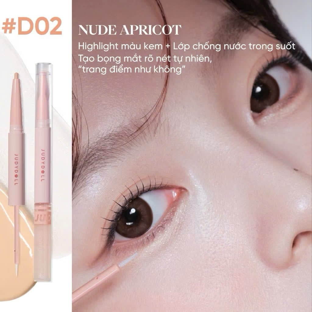 Chì Kẻ Bọng Mắt Judydoll 2 Đầu Dual-End Undereye Pen