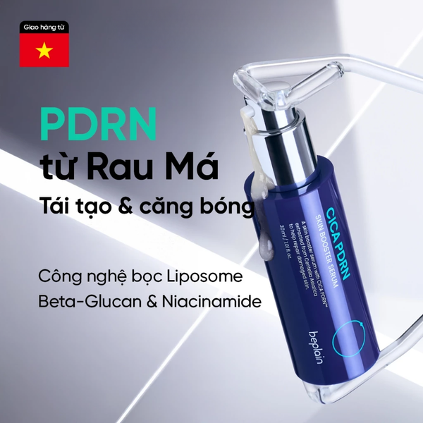 Serum Beplain Rau Má PDRN Phục Hồi, Cấp Ẩm, Căng Bóng Da 30ml Cica PDRN Skin Booster Serum