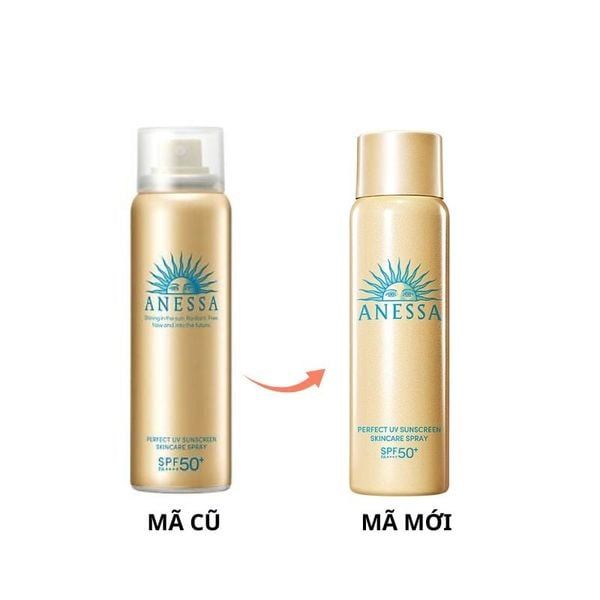 Xịt Chống Nắng Anessa Dưỡng Da Đa Năng 60g (Mới) Perfect UV Sunscreen Skincare Spray N SPF50+ PA++++