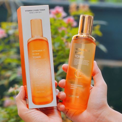 Nước hoa hồng cân bằng da dưỡng trắng mờ thâm sạm hiệu quả Lebelage Vitamin C Pure Toner 120ml