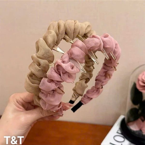 Bờm voan trơn 4 màu