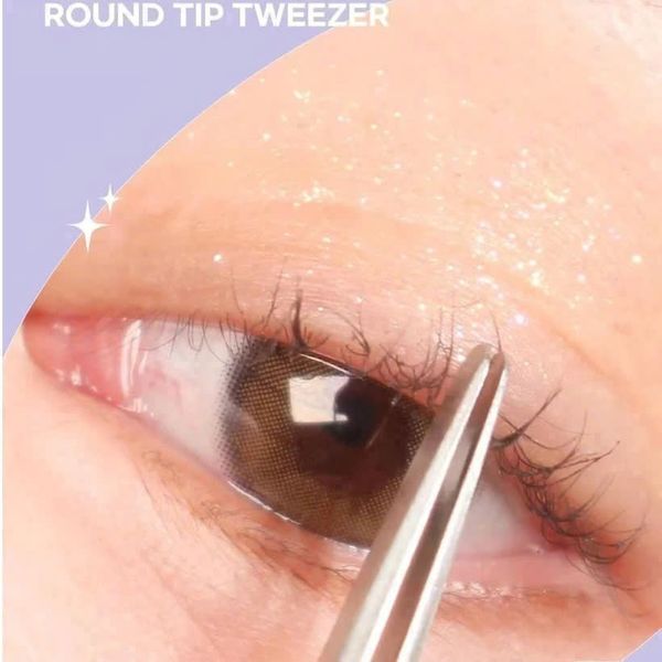 Nhíp Lông Mi Thẳng #Vàng #tím