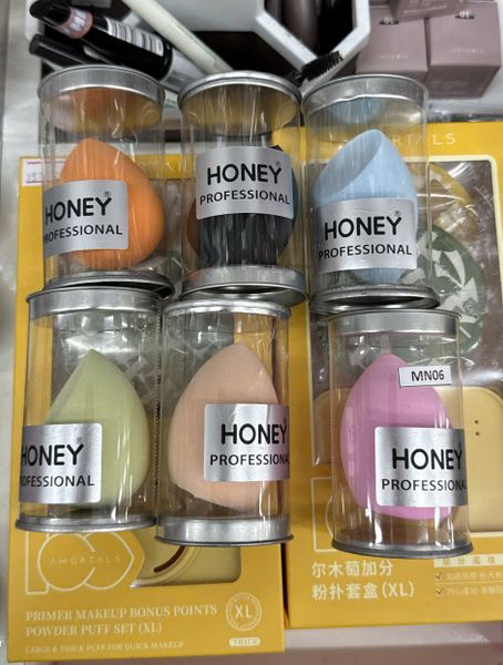 Mút tán kem nền Honey giọt nước, hồ lô, vạt xéo màu ĐEN