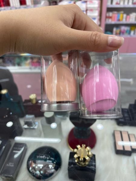 Mút tán kem nền Honey giọt nước, hồ lô, vạt xéo màu ĐEN