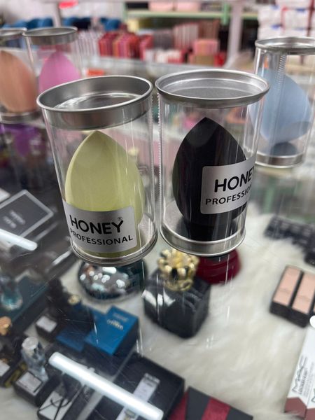 Mút tán kem nền Honey giọt nước, hồ lô, vạt xéo màu ĐEN