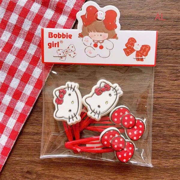 Túi 4 kẹp kitty đỏ