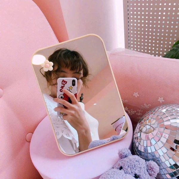 Gương chữ nhật để bàn gấp gọn