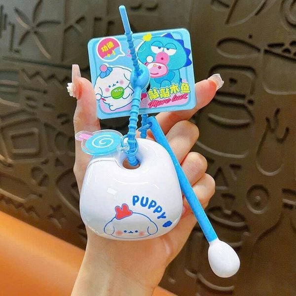 Móc khóa gõ mõ hình thú kèm phụ kiện