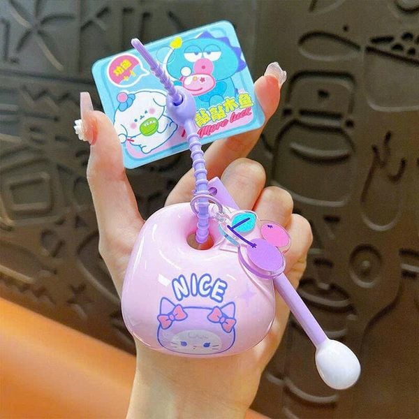 Móc khóa gõ mõ hình thú kèm phụ kiện