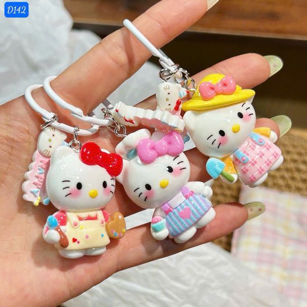 Móc khoá kitty tag happy