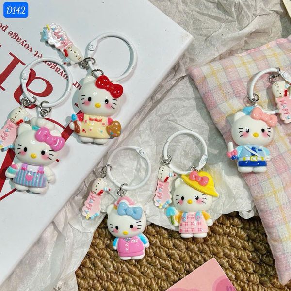 Móc khoá kitty tag happy