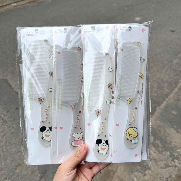 Lược trắng kim tuyến in hình gấu