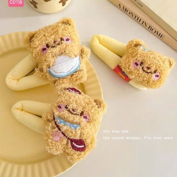 Tách bông xù gấu vàng