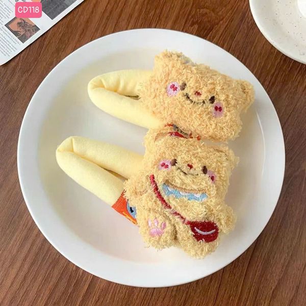 Tách bông xù gấu vàng