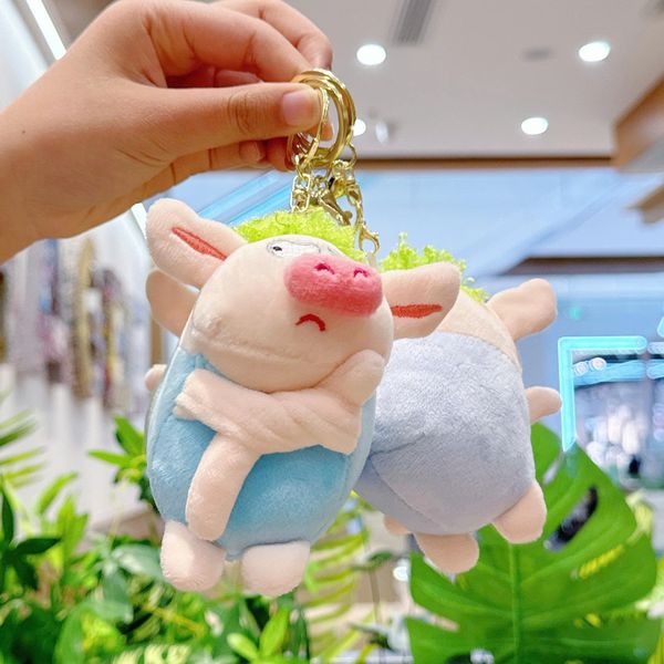 Móc khóa heo khoanh tay