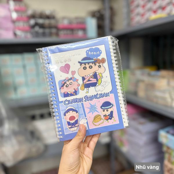 Sổ lò xo A5 80 trang bìa nhũ vàng