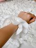 Scrunchies ren trắng 4 lớp size 16cm