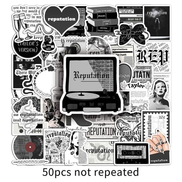 Túi 50 Sticker nón bảo hiểm (mẫu vintage)