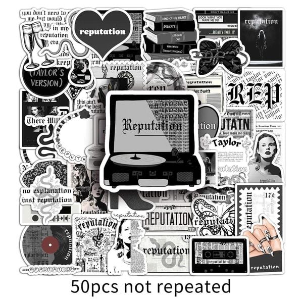 Túi 50 Sticker nón bảo hiểm (mẫu vintage)