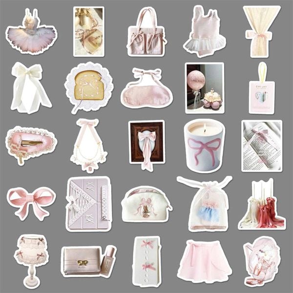 Túi 50 Sticker nón bảo hiểm (mẫu vintage)