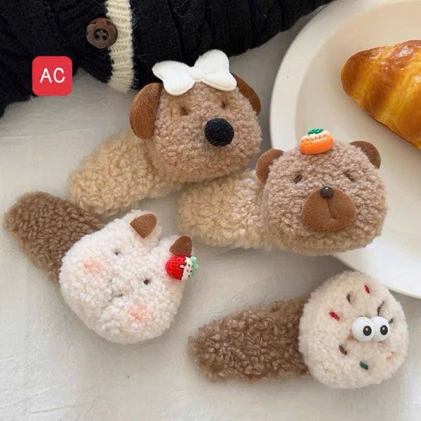 Tách lông xù đầu gấu nâu