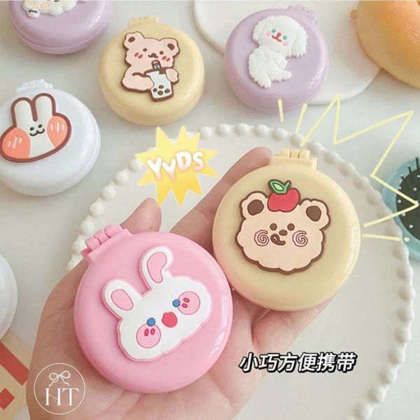 Gương lược tròn cute
