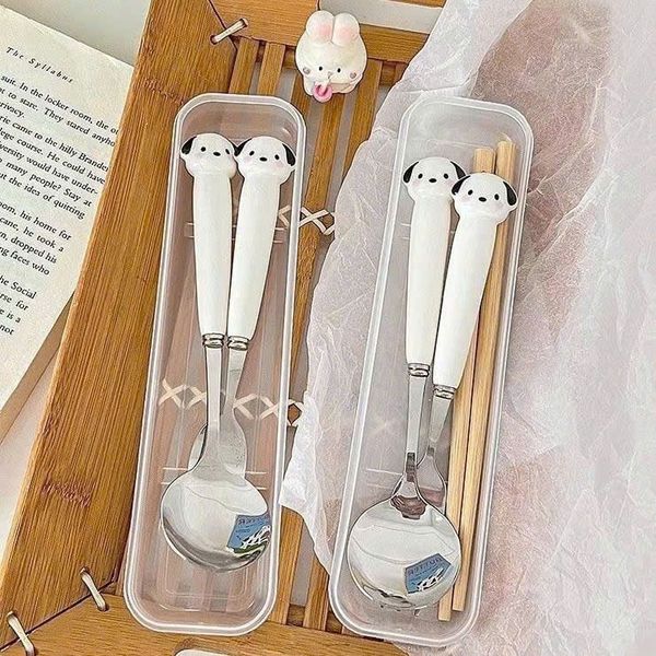 Bộ dụng cụ ăn uống cún lợn 3 chi tiết