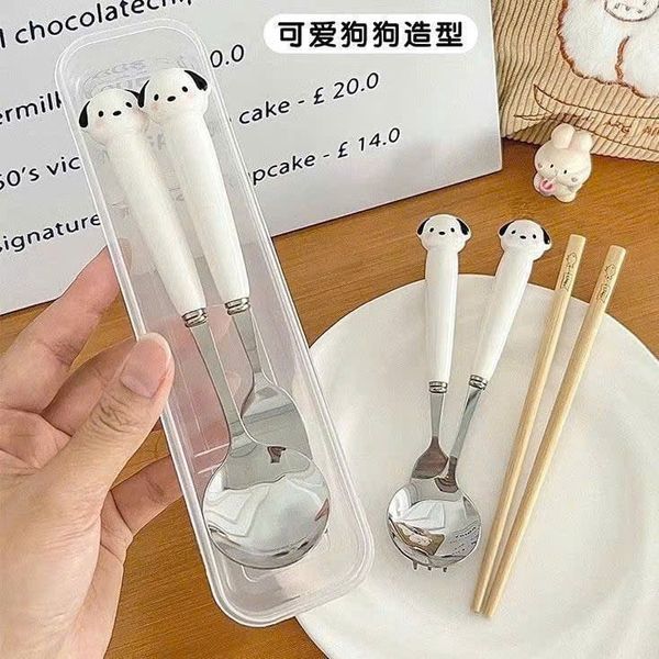 Bộ dụng cụ ăn uống cún lợn 3 chi tiết