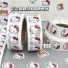 Cuộn sticker đầu kitty nơ đỏ