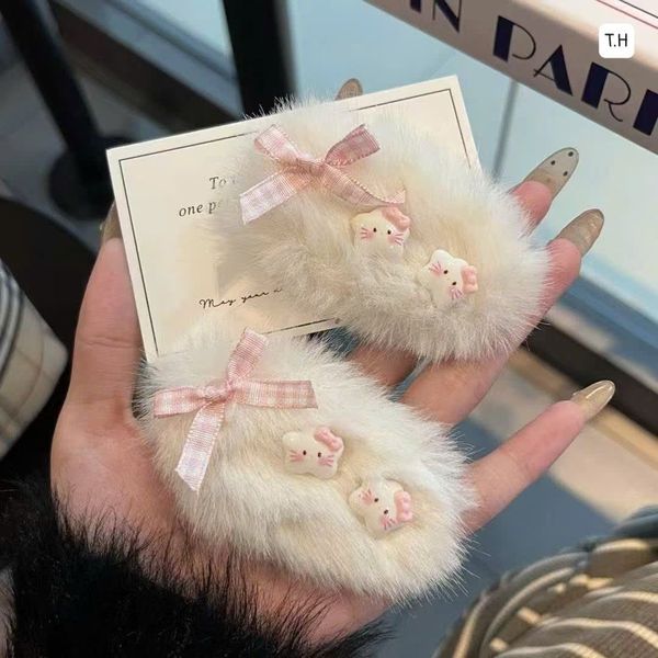 Tách lông mịn 2 charm đính nơ