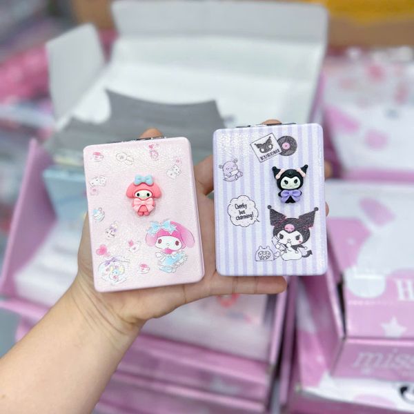 Gương khô 2 mặt charm nhựa