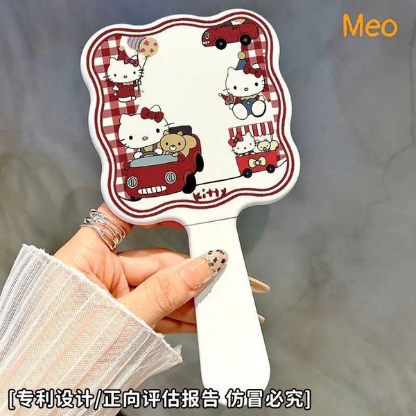 Gương cầm tay có lược kitty cat