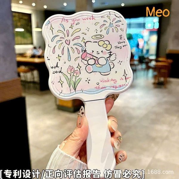 Gương cầm tay có lược kitty cat