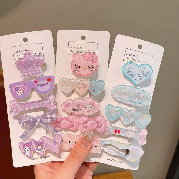 Vỉ 5 kẹp mây sanrio kitty B22