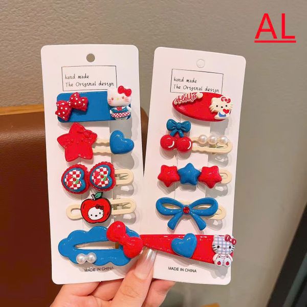 Vỉ 5 kẹp xanh đỏ