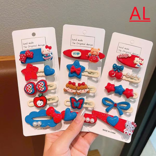 Vỉ 5 kẹp xanh đỏ