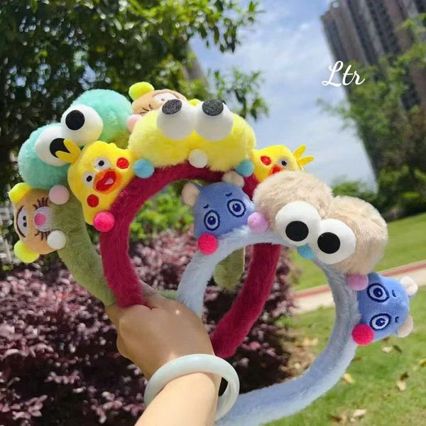 Cài gấu bông mắt lồi