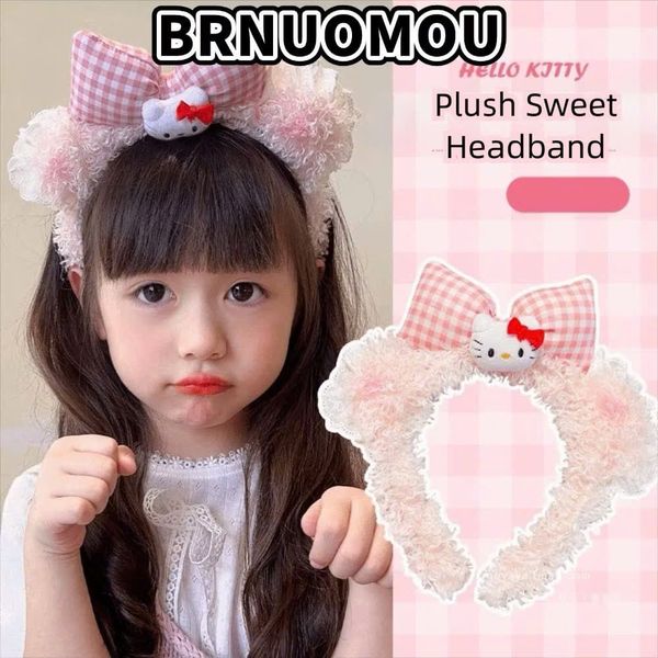 Cài lông cừu nơ kitty