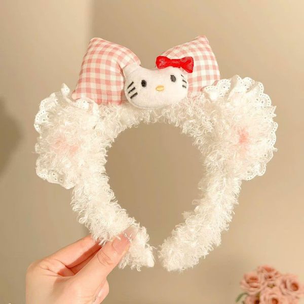 Cài lông cừu nơ kitty