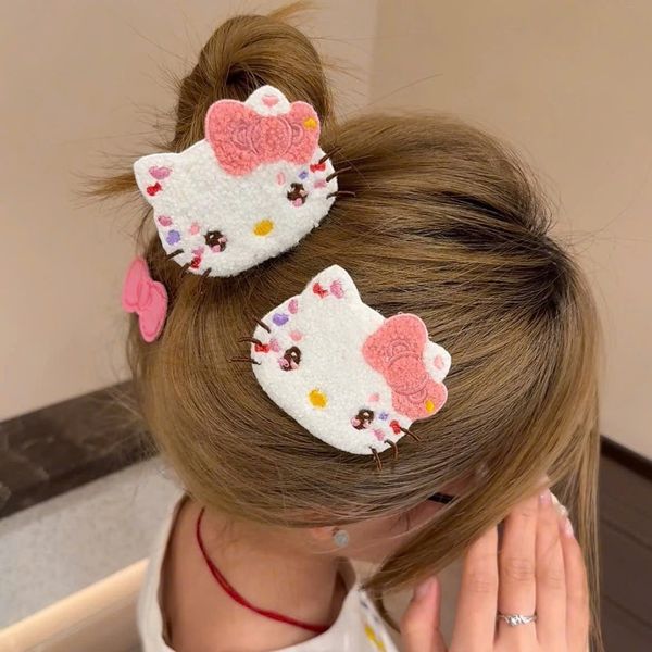 Miếng dán tóc hình kitty xù mắt long lanh