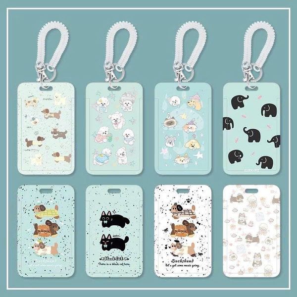 Dây đeo thẻ lò xo Black Cat